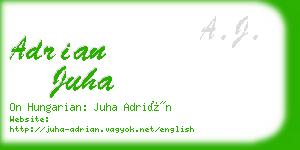 adrian juha business card